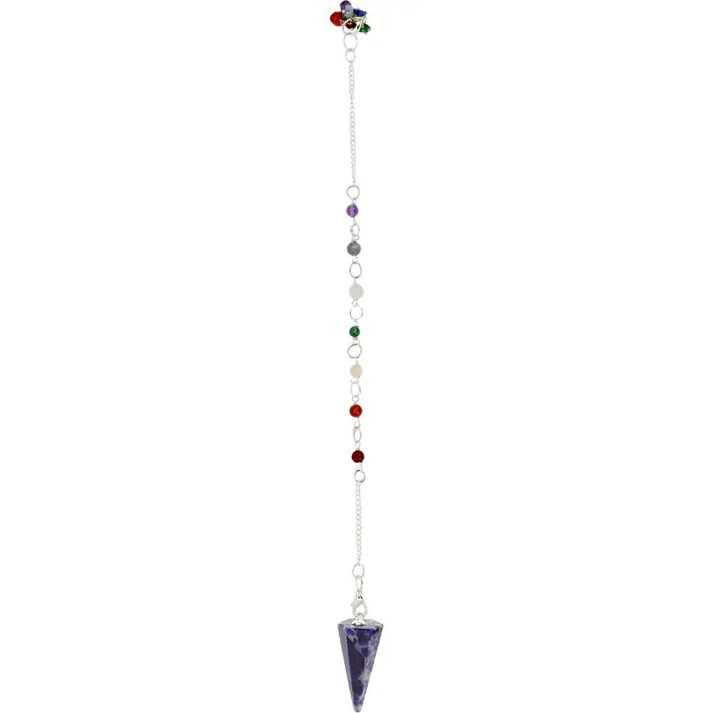 Chakras-Pendule Hexagonal-Sodalite