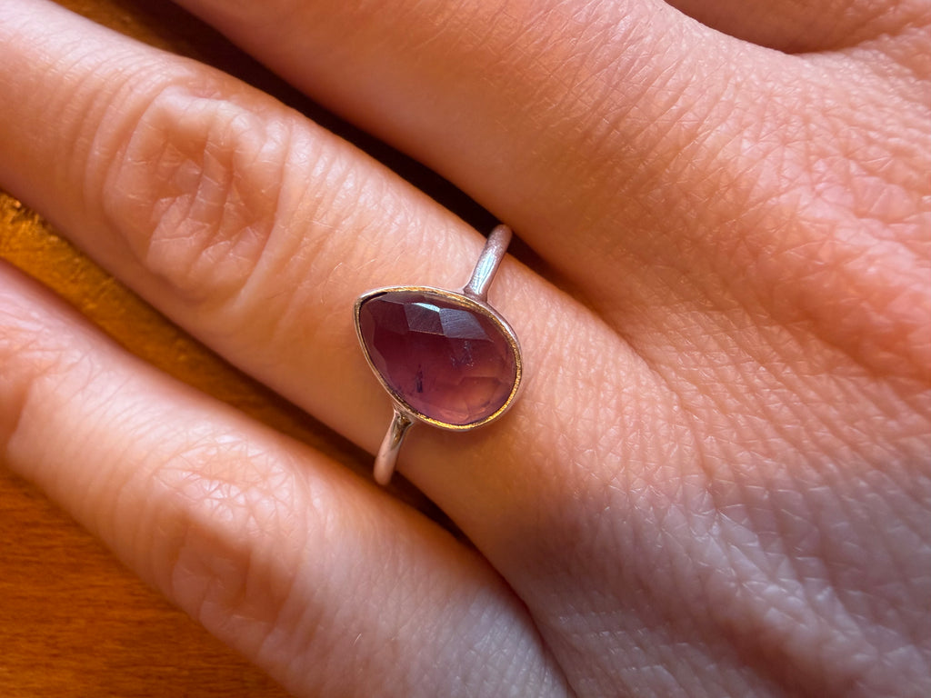 Bague en argent 925 avec améthyste
