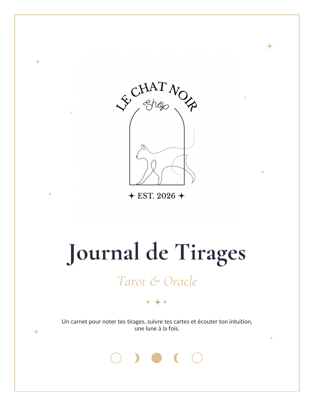 Journal de tirages - Tarot & Oracle - version numérique