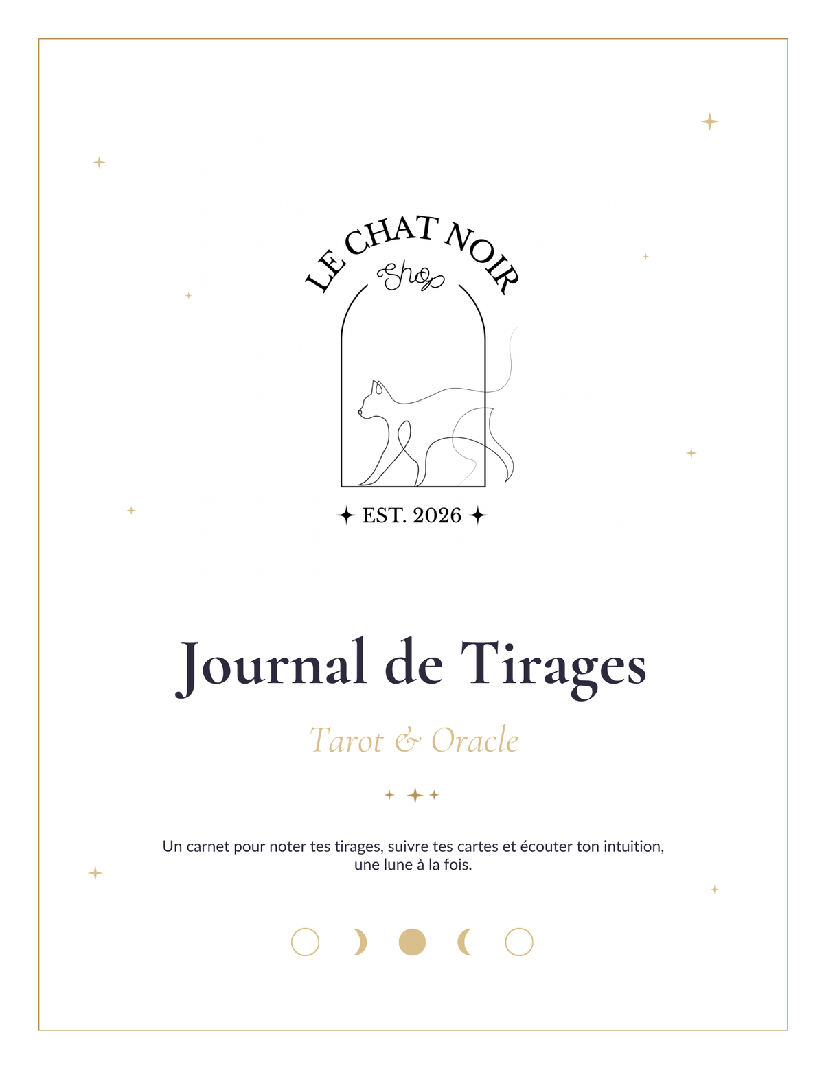Journal de tirages - Tarot & Oracle - version numérique