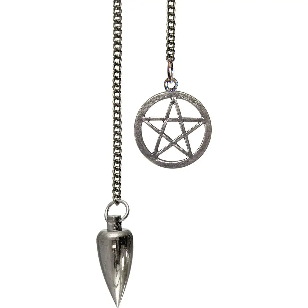 Pendule — pentacle en nickel - métal