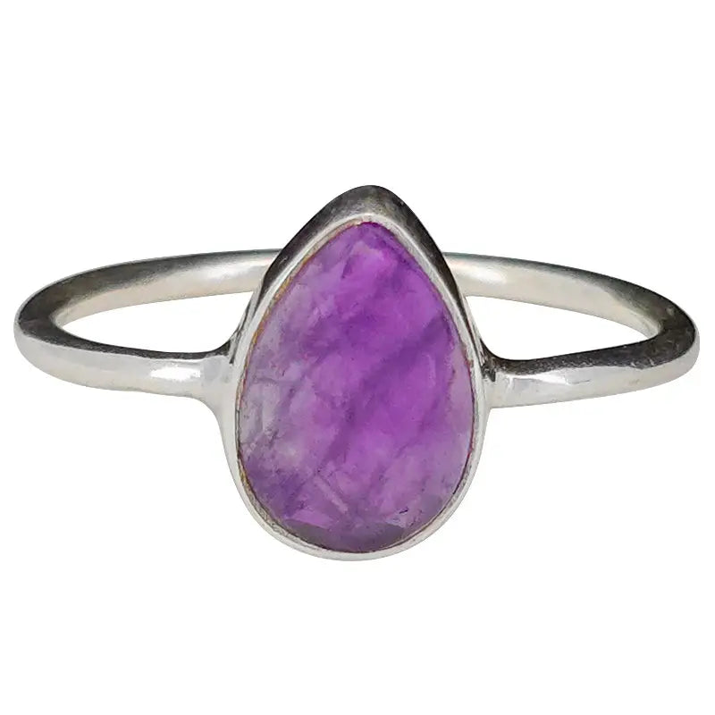 Bague en argent 925 avec améthyste