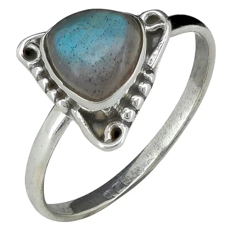 Bague en argent 925 avec labradorite
