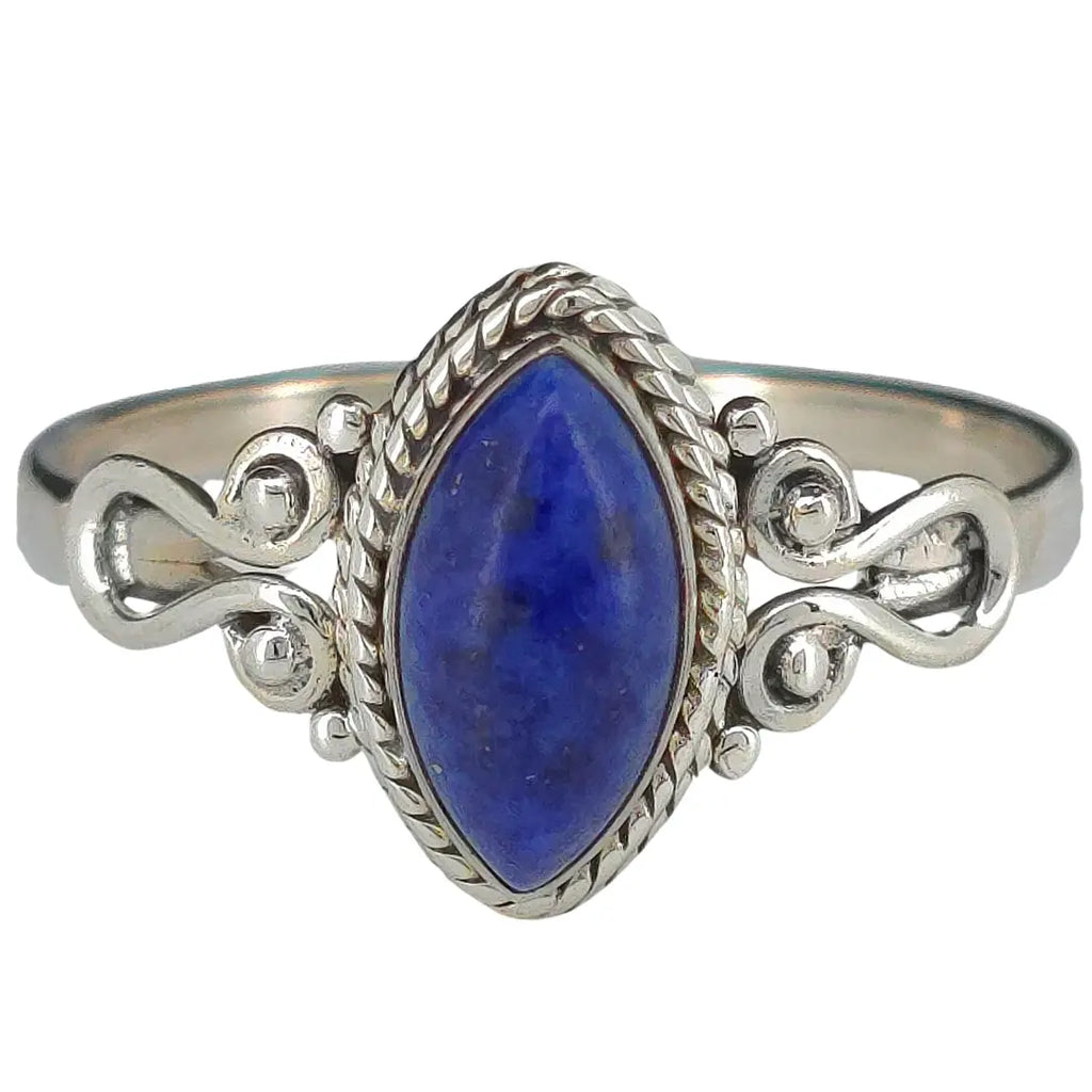 Bague en argent 925 avec lapis lazuli