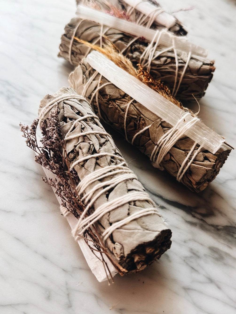 Sage, Selenite, and Wildflowers